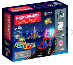 Magnētiskais konstruktors Magformers Dynamic Flash 54 detaļas