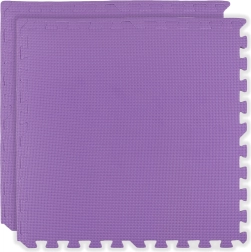 Humbi putu paklājiņš 120 × 60 cm, lielas ūdensizturīgas putu puzles, violetas, 2 daļas