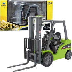 Metāla iekrāvēja modelis Huina ar kustīgām dakšām, zaļš 1:50