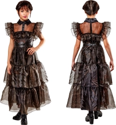 Bērnu kostīms – kleita WEDNESDAY Rave'n Dance 142–154 cm (11–13 gadi)