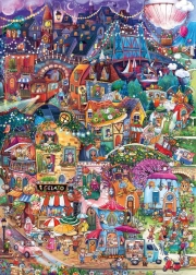 PUZZLE HEYE Happy Town: Labvakar! 1000 gabalu