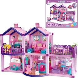 WOOPIE leļļu māja Pony Fantasy Villa ar 120 detaļām
