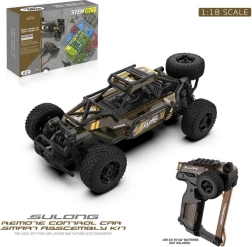 RC kāpurķēžu auto SULONG 1:18 bērniem 8+ ar 2,4 GHz pulti un gumijas riepām