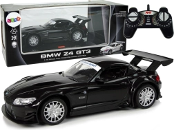 RC auto BMW Z4 GT3 1:18 melns ar gaismām 2,4 GHz