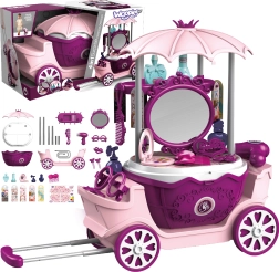 WOOPIE children's beauty salon in a wheeled suitcase 4 in 1 with 31 accessories
