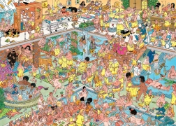 Puzzle JUMBO Jan van Haasteren - Nedaudz citāds labsajūtas centrs 1000 gabalu