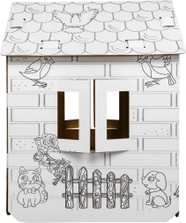 Kartona krāsajama mājiņa XXL bērniem – Zirgi