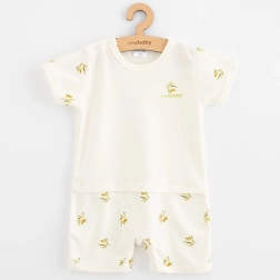 Summer infant romper made of organic cotton NEW BABY Olives
