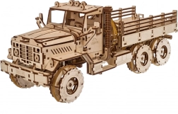 Koka 3D mehāniskā puzle UGEARS kravas auto Cargo