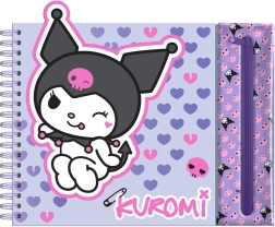 Radošais komplekts Kuromi Hello Kitty ar krāsainajiem zīmuļiem