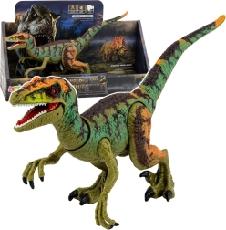 Reālistiska dinozaura Velociraptora figūriņa ar skaņām un kustīgām ekstremitātēm
