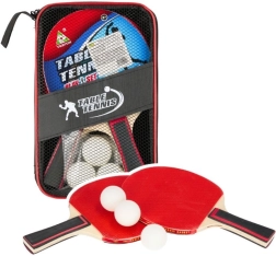 Table tennis racket set in a case