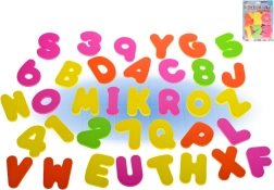 Foam letters and numbers for the bath – educational set of 36 pcs