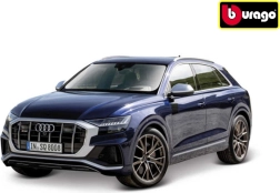 Metāla modelis Bburago 1:32 Audi SQ8, zils