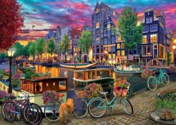 Puzle DINO Gleznots Amsterdama 2000 detaļas