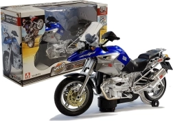 Motocikls ar baterijām ar gaismām un mūziku – zils