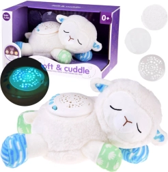 Pūkaina aitiņa ar zvaigžņu projektoru un šūpuļdziesmām