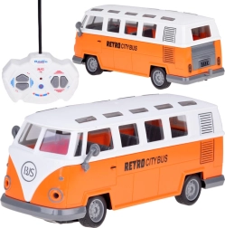 Retro RC autobuss ar apgaismojumu – tālvadības modelis RETRO CITY BUS