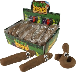 Stiepjama antistresa rotaļlieta – kaku čupiņa ar acīm