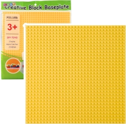 Celtniecības plāksne klucīšiem dzeltena 25,5x25,5 cm