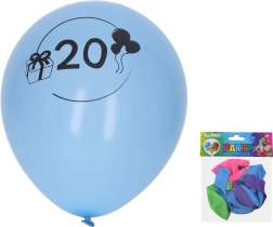 Piepūšamie baloni 30 cm ar skaitli 20 – komplekts 5 gab.
