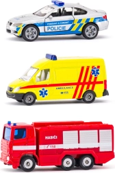 SIKU glābšanas dienestu transportlīdzekļu komplekts (čehu versija)