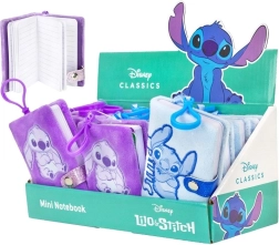Mini Notebook DISNEY Lilo & Stitch with Plush Surface and Charm