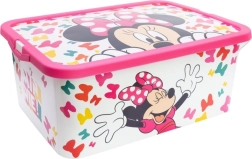 Plastmasas uzglabāšanas kaste 13 l MINNIE ar vāku