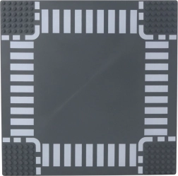 Celtniecības pamatne klučiem – ceļu krustojums 26 × 26 cm