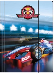 Vāki burtnīcām Racer team A4 ar gumiju