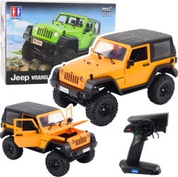 RC bezceļu auto JEEP Wrangler Rock Crawler 1:14 – oranžs