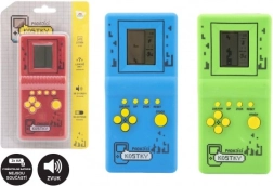 Elektroniskā spēle Krītošie kauliņi – galvaslauzis, plastmasa 7 × 14,5 cm, 3 krāsas, ar skaņu, uz baterijām