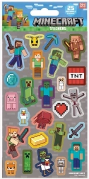 Minecraft uzlīmes pelēkas 25 gab.