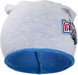 Rudens bērnu cepure New Baby In-line pelēkzila