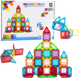 Magnētiska 3D būvkomplekts – izglītojošs komplekts 45 detaļas