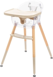 Bērnu barošanas krēsliņš Baby Mix Ingrid koka, bēšs