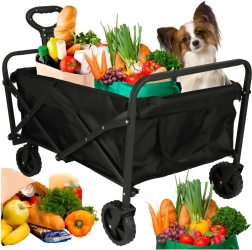 Saliekams tūrisma transportēšanas ratiņš iepirkumiem ar pagriežamiem riteņiem un teleskopisku rokturi