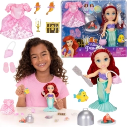 Mini lelle DISNEY Mazā nāriņa Ariel 16 cm ar piederumiem