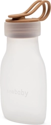 Silikona uzglabāšanas trauks mātes pienam NEW BABY, brūns 240 ml