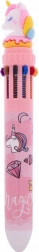 Pastel ballpoint pen with 10 refills – pink