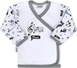 Zīdaiņu kokvilnas krekliņš New Baby Music, izmērs 68