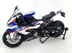 BMW S1000RR motocikls mērogā 1:12, balts