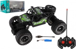 RC bezceļu auto zaļš ar gaismu