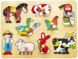 Koka ieliekamā puzle „Ferma”