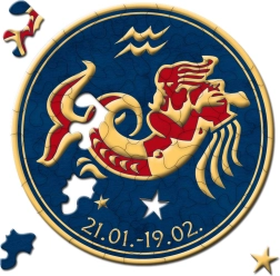 Apaļā puzle zodiaks: Ūdensvīrs, 33 gabaliņi
