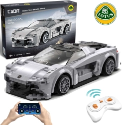 CaDA RC sporta auto LOTUS Evija komplekts, pelēks, 308 detaļas, Dual Mode
