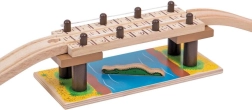 Koka safari tilts ar krokodilu Bigjigs Rail