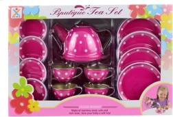 Metāla tējas komplekts ar punktiem bērniem
