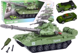 Zaļš DIY tanks bērniem ar izjaucamām detaļām un skaņām