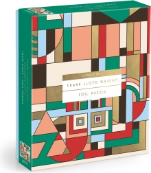 Galison Metallic Puzzle FRANK LLOYD WRIGHT – December Gifts, 1000 Pieces
